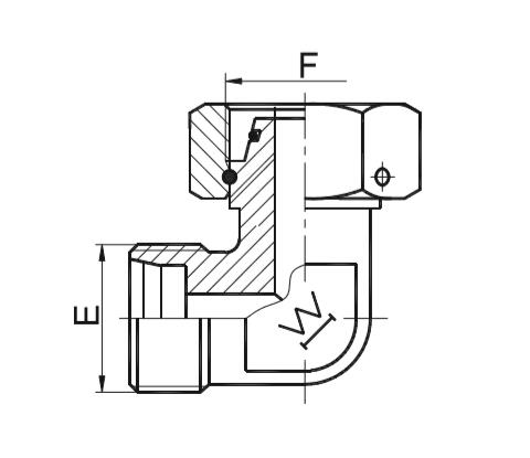 2C9外螺紋內(nèi)螺紋90°彎