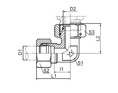 2C9外螺紋內(nèi)螺紋90°彎